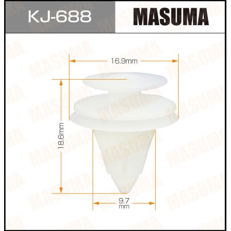 Клипса пластиковая Masuma, KJ-688