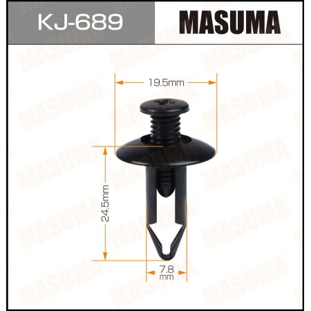 Клипса пластиковая Masuma, KJ-689