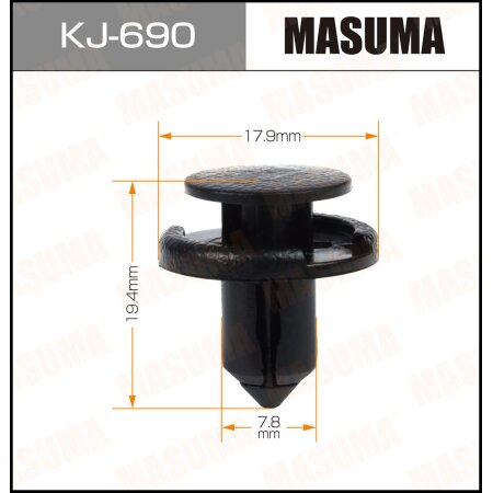 Клипса пластиковая Masuma, KJ-690