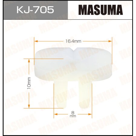 Клипса пластиковая Masuma, KJ-705