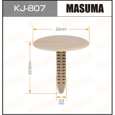 Клипса пластиковая Masuma, KJ-807