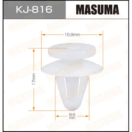 Клипса пластиковая Masuma, KJ-816