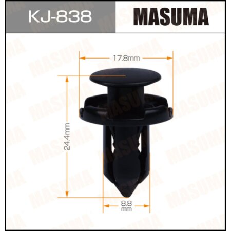 Клипса пластиковая Masuma, KJ-838