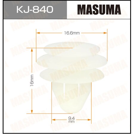 Клипса пластиковая Masuma, KJ-840