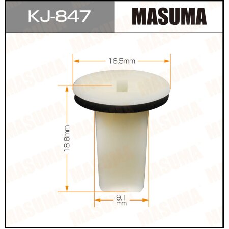 Клипса пластиковая Masuma, KJ-847