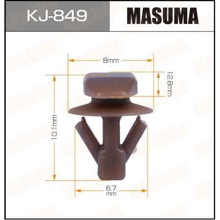 Клипса пластиковая Masuma, KJ-849