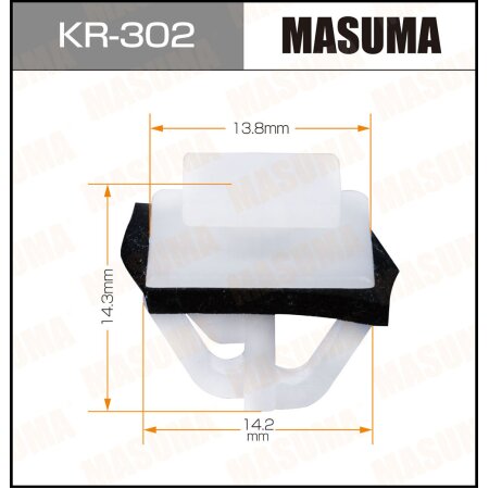 Клипса пластиковая Masuma, KR-302