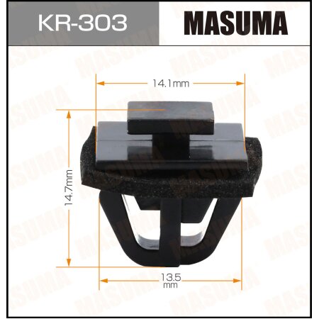 Клипса пластиковая Masuma, KR-303