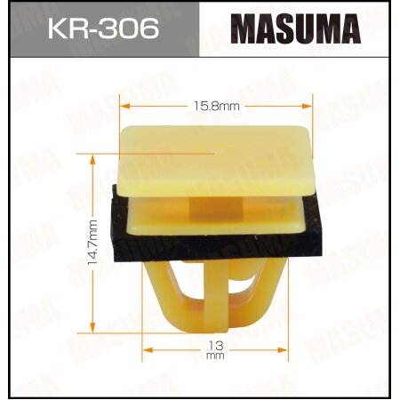 Клипса пластиковая Masuma, KR-306