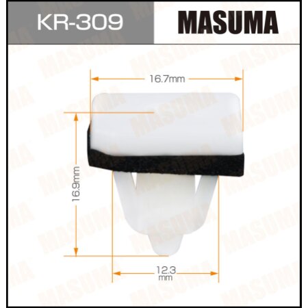 Клипса пластиковая Masuma, KR-309
