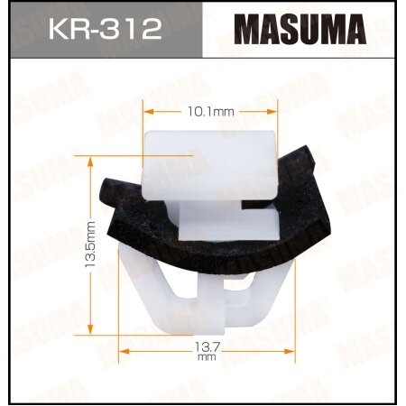 Клипса пластиковая Masuma, KR-312