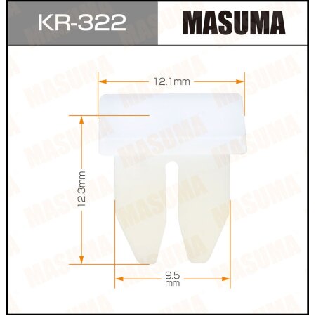 Клипса пластиковая Masuma, KR-322