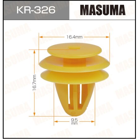 Клипса пластиковая Masuma, KR-326
