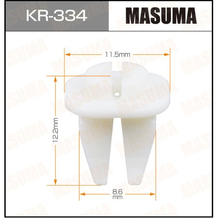 Клипса пластиковая Masuma, KR-334
