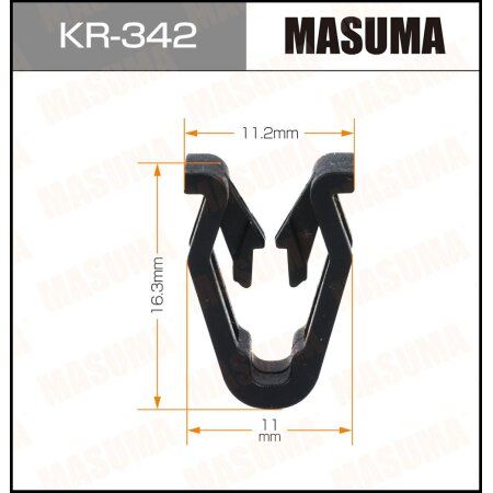 Клипса пластиковая Masuma, KR-342