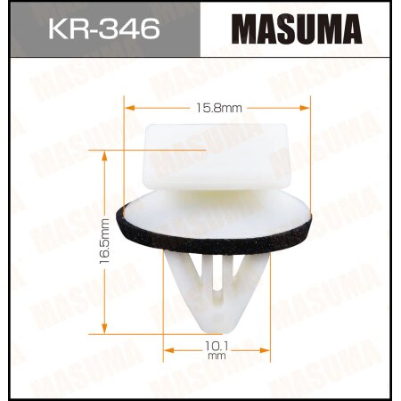 Клипса пластиковая Masuma, KR-346