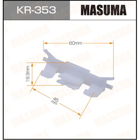 Клипса пластиковая Masuma, KR-353