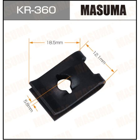 Клипса пластиковая Masuma, KR-360
