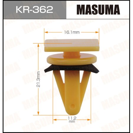 Клипса пластиковая Masuma, KR-362