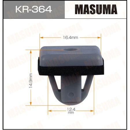 Клипса пластиковая Masuma, KR-364