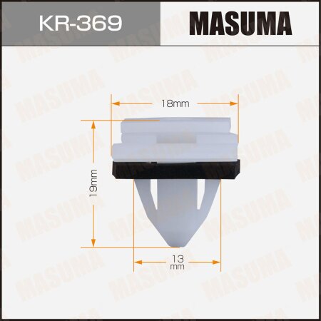 Клипса пластиковая Masuma, KR-369