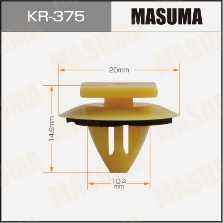 Клипса пластиковая Masuma, KR-375
