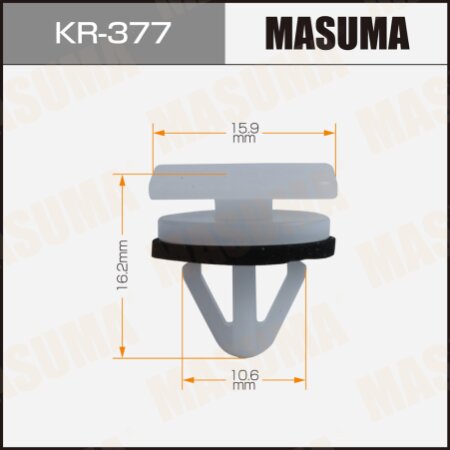 Клипса пластиковая Masuma, KR-377