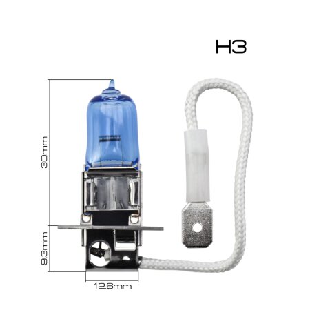 Лампа высокотемпературная Masuma BLUE SKYGLOW H3 12v 55W (4200K), L130