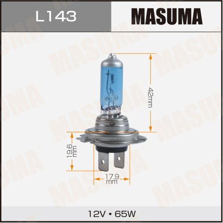 Лампа галогенная Masuma H18 12V 65W BLUE 4200k, L143