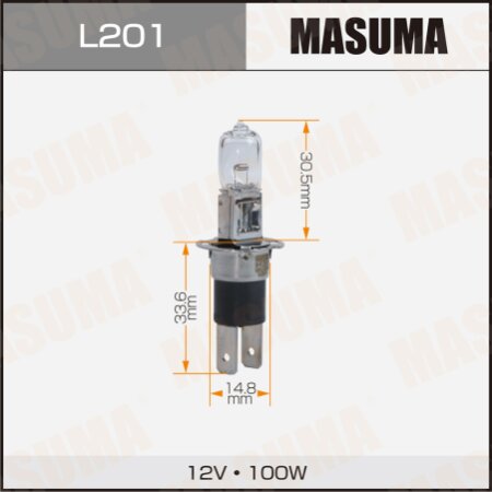 Лампа галогенная Masuma CLEARGLOW H3C 12v 100W, L201