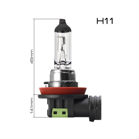 Лампа галогенная Masuma CLEARGLOW H11 24v 70W (3200K), L221