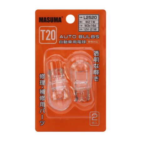 Bulb Masuma W21W (W3x16d, T20) 12V 21W single pin, L2520