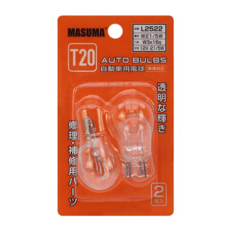 Bulb Masuma W21/5W (W3x16q, T20) 12V 21/5W bi-pin, L2522