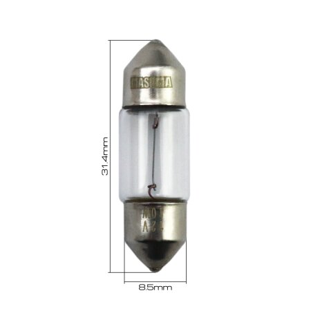 Лампа Masuma Festoon C5W (SV8,5, T10x31) 12V 10W, L2541
