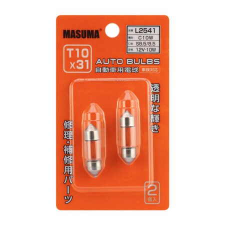 Лампа Masuma Festoon C5W (SV8,5, T10x31) 12V 10W, L2541