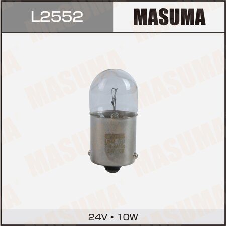 Лампа Masuma R10W BA15s G18 24V 10W одноконтактная, L2552