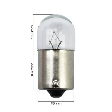 Лампа Masuma R10W BA15s G18 24V 10W одноконтактная, L2552