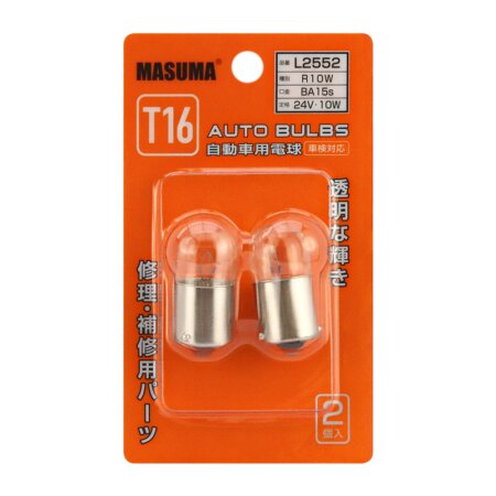 Лампа Masuma R10W BA15s G18 24V 10W одноконтактная, L2552