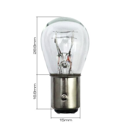 Лампа Masuma P21/5W (BAY15d, S25) 24V 21/5W BAY15d двухконтактная, L2561