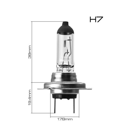 Лампа галогенная Masuma CLEARGLOW H7 12v 55W (3200K), L270