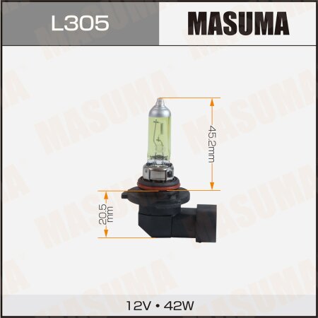 Лампа галогенная Masuma YELLOW H10 12V 42W (2800k), L305