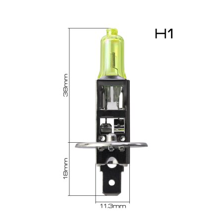 Лампа галогенная Masuma YELLOW H1 12V 100W (2800k), L311