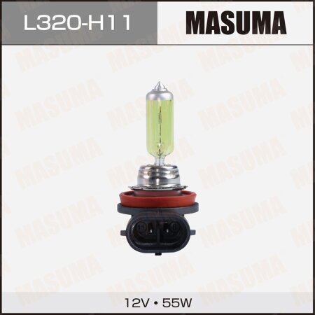 Лампа галогенная Masuma YELLOW H11 12V 55W (2800k), L320