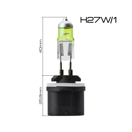 Лампа галогенная Masuma YELLOW H27W/1 12V 27W (2800k), L351