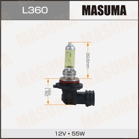 Лампа галогенная Masuma YELLOW HB4 12v 51W (2800k), L360