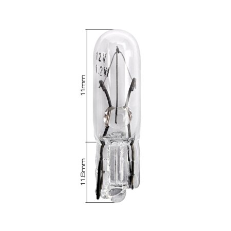 Лампа Masuma W1,2W (W2x4,6d, T5) 12V 1,2W, L505