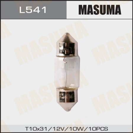 Лампа Masuma Festoon C5W (SV8,5, T10x31) 12V 10W, L541
