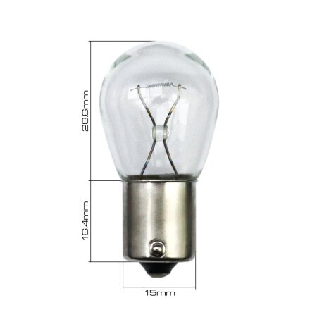 Лампа Masuma P21W (BA15s, S25) 24V 21W одноконтактная, L554