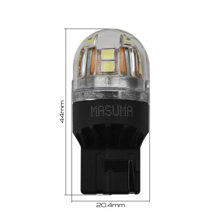 Bulbs Masuma, W21W (W3x16d, T20) 12V 21W (LED) single pin, L721