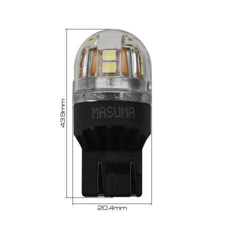 Bulbs Masuma, W21/5W (W3x16q, T20) 12V 21/5W (LED) bi-pin, L723